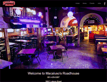 Tablet Screenshot of macalusosroadhouse.com